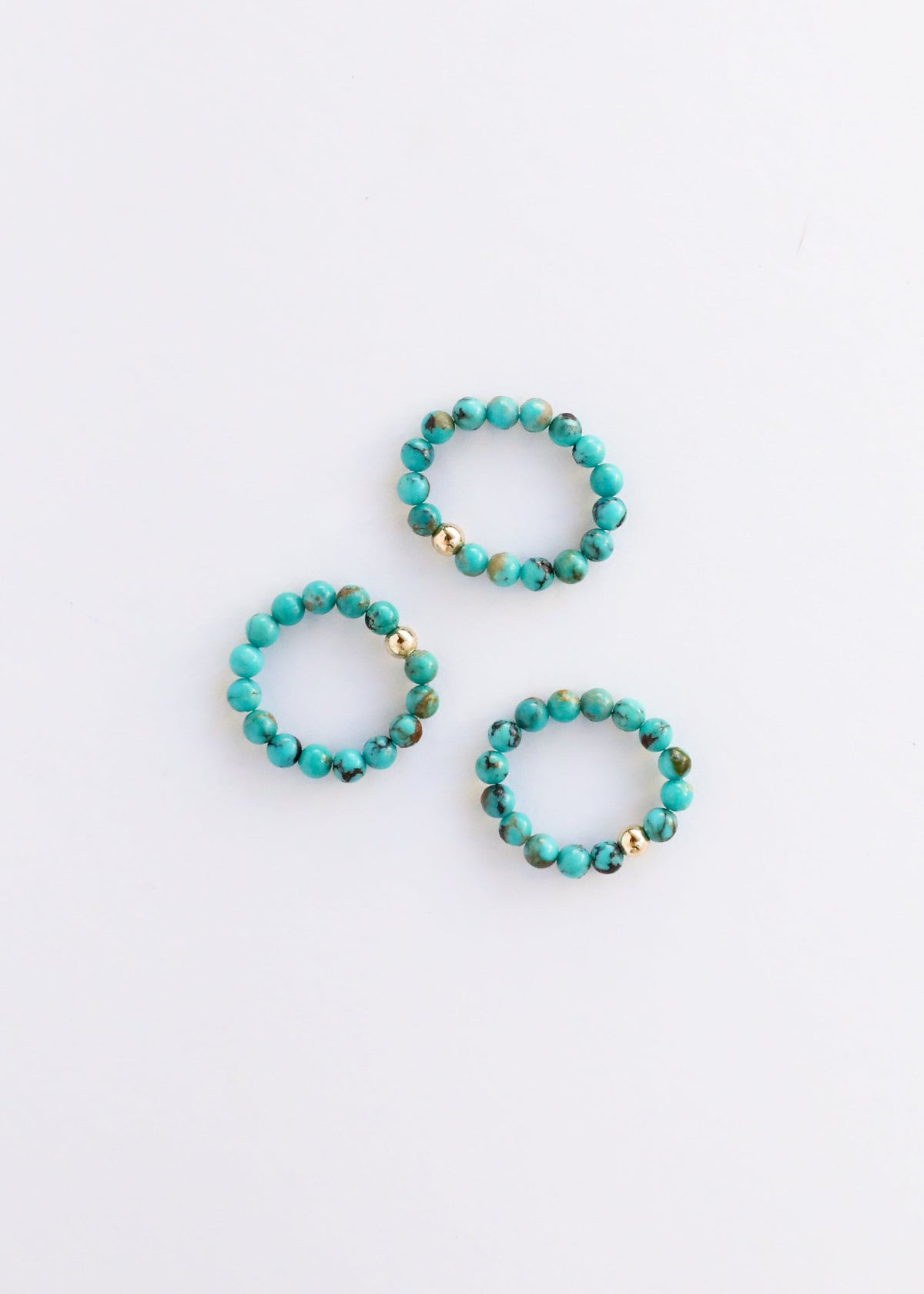 Natural Turquoise + 14k Gold Filled || Adult Ring