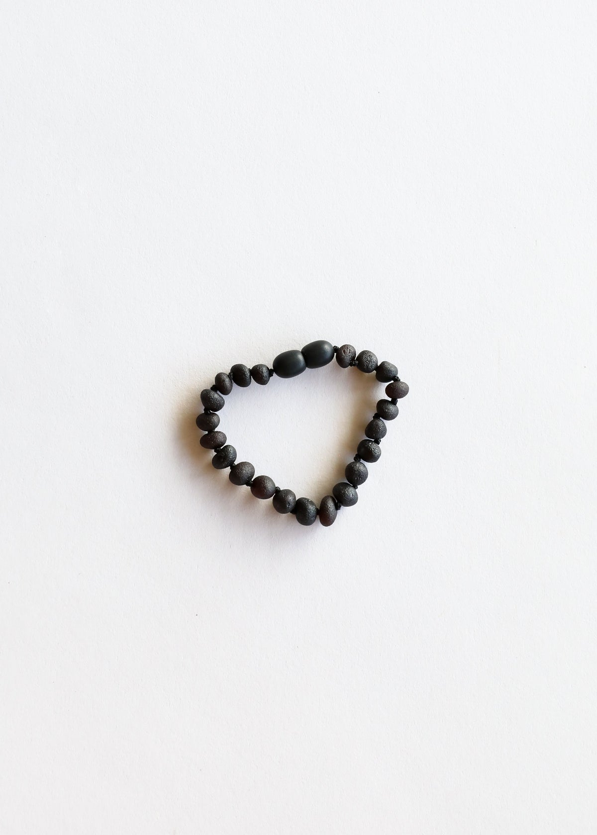 Raw Black Baltic Sea Amber || Anklet or Bracelet