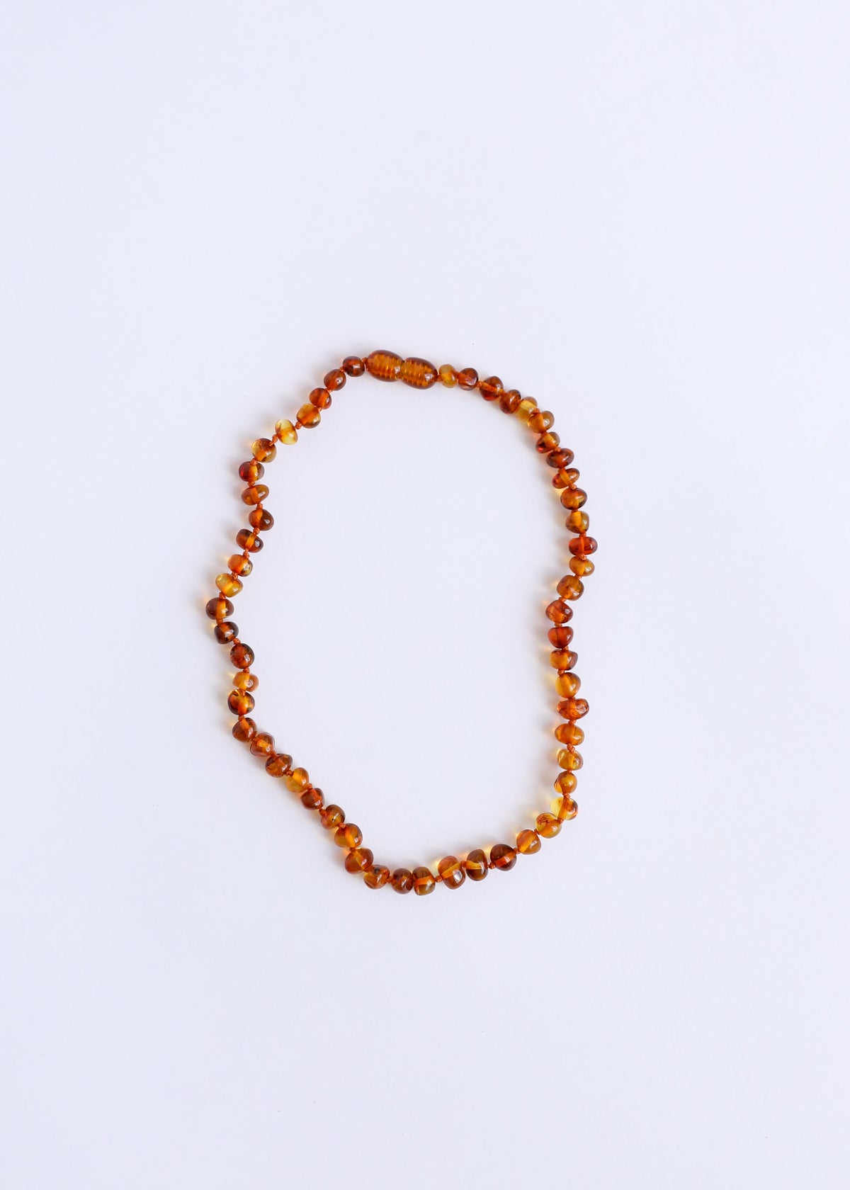 Polished Cognac Baltic Amber || Necklace