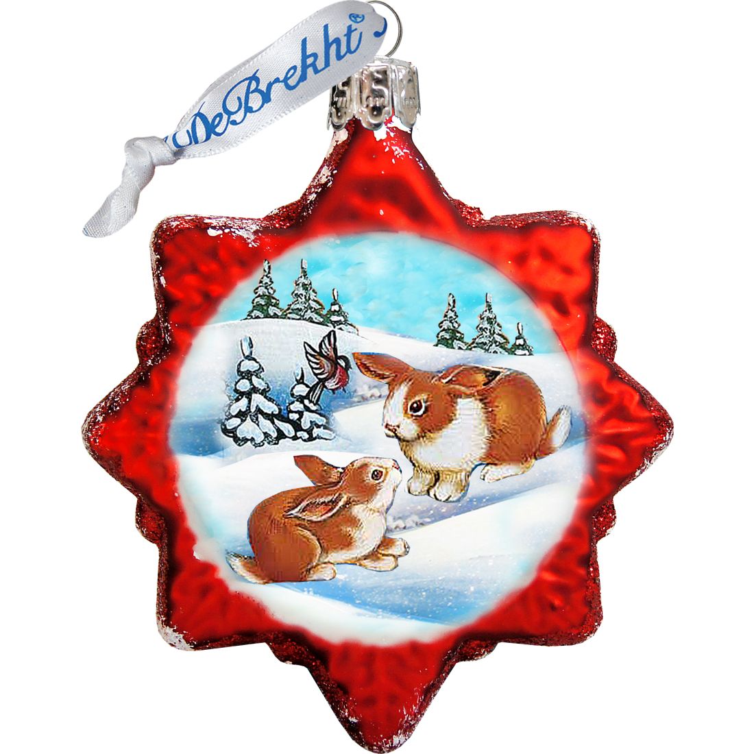 Under and Over the Sea Mercury Glass Ornaments Set of 3 by G. DeBrekht - Wildlife Holiday Decor - 770110S3