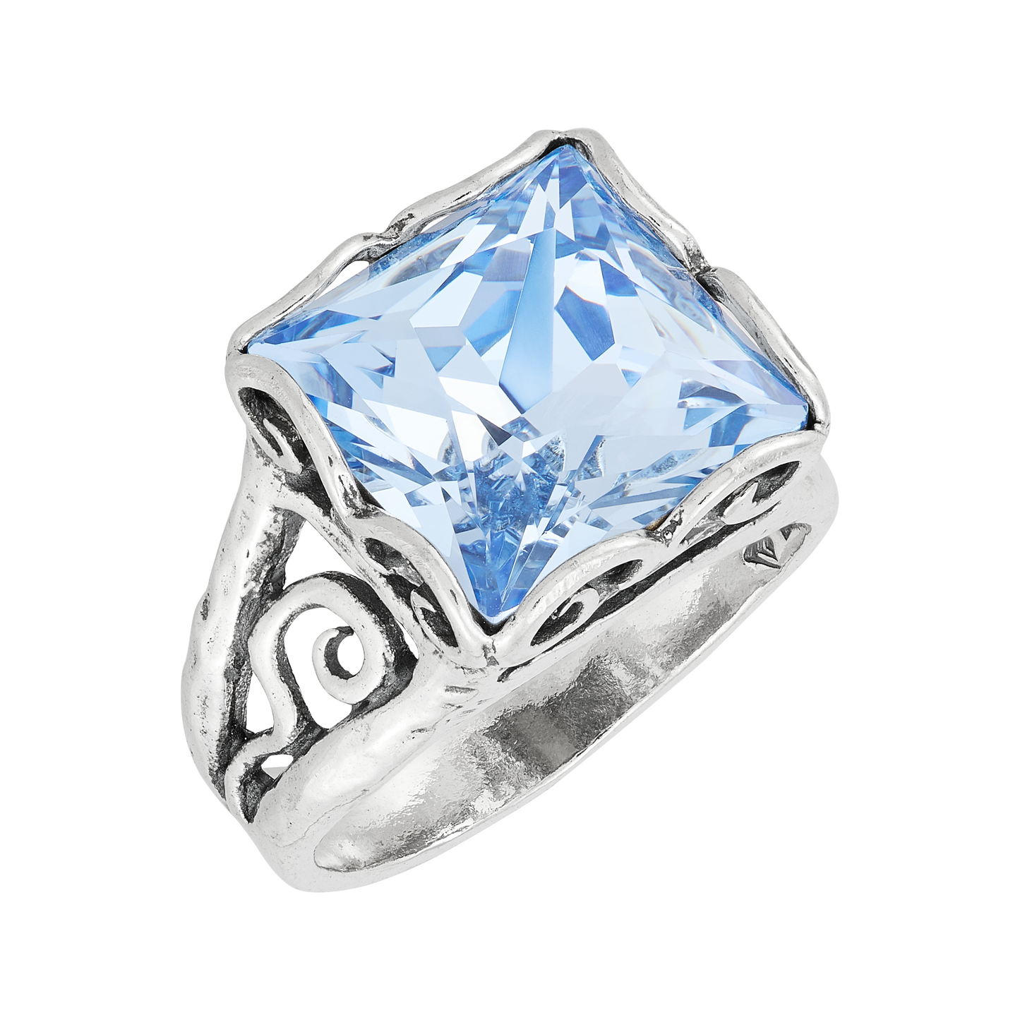 Silpada 'Cooling Effects' Sterling Silver Blue Crystal Ring