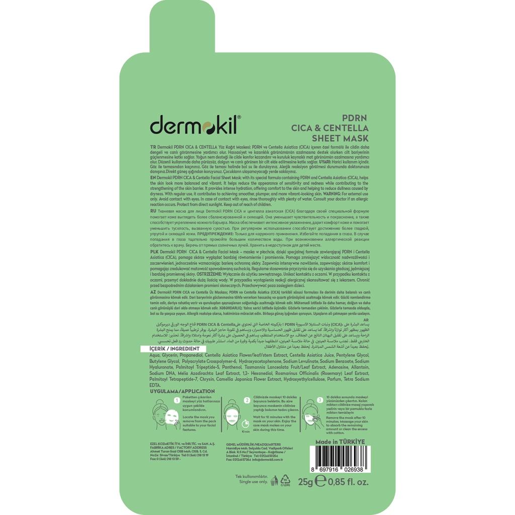 Dermokil PDRN & Cica Skin Barrier Gel Sheet Mask 25g