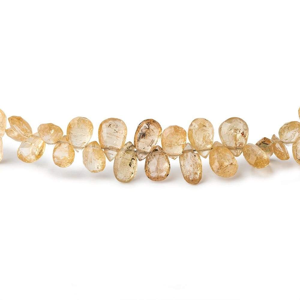 5x3-6x5mm Imperial Topaz Faceted Pear Beads 8 inch 84 pieces A