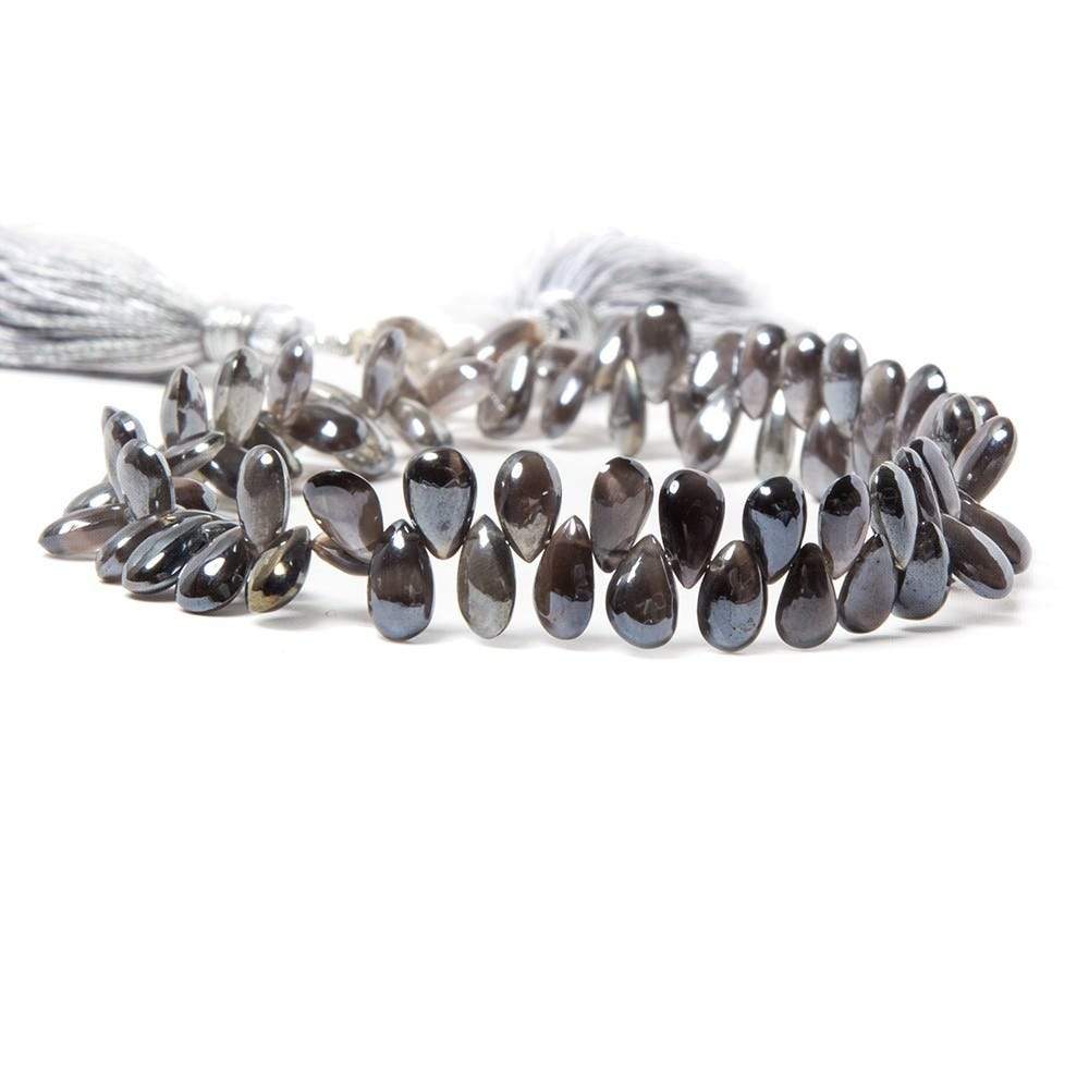 5x4-6x4mm Silver Mystic Cat's Eye Scapolite plain pears 8.25 inch 82 beads