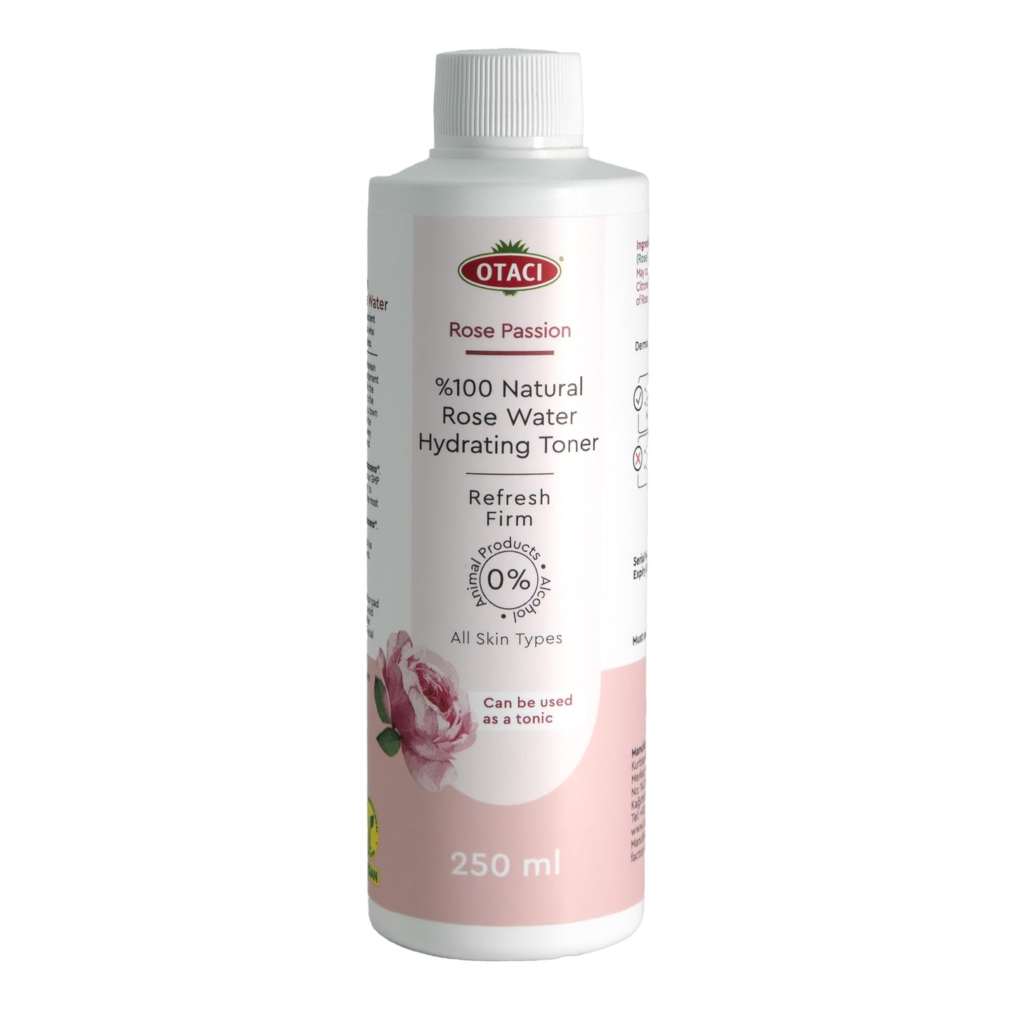 Otacı Natural Rose Water Toner 150ml - Soothing and Refreshing | Skin Care
