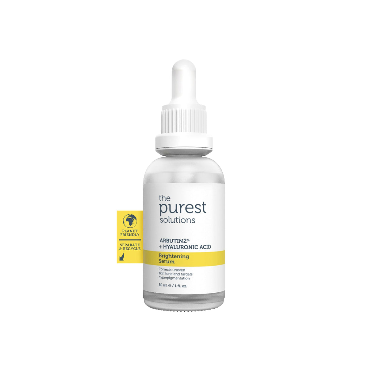The Purest Solutions Skincare Set - Brightening Serum & Clarifying Toner for Hyperpigmentation Treatment