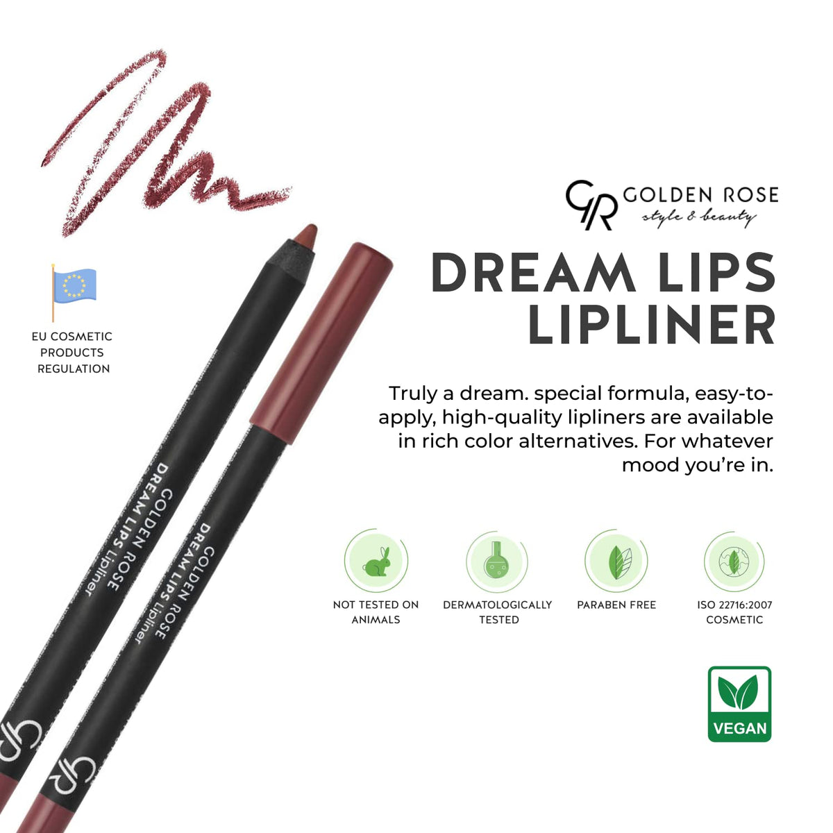 Golden Rose Transparent Lip Barrier Lip Pencil - Long-Lasting Lip Makeup Essentials with Vitamin E