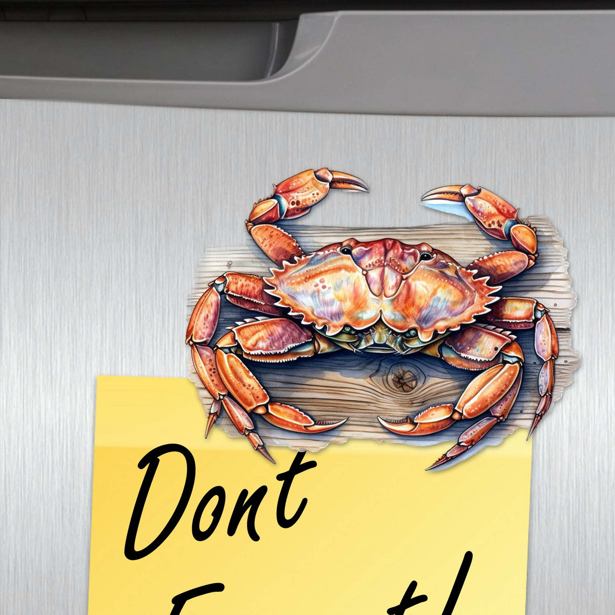 Crabs of the Wild Decorative Eco Wood Magnets Set of 6 by G. Debrekht - Wildlife Decor - 8090121G-S6