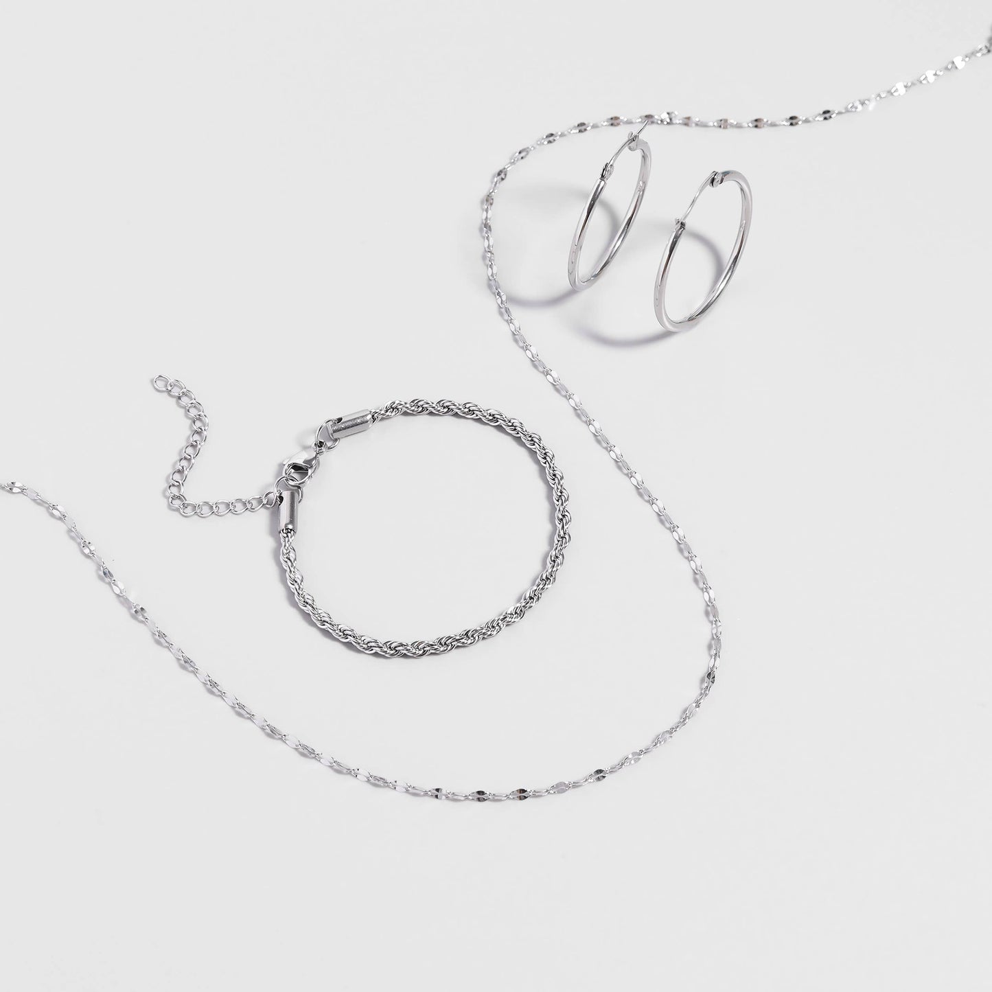 Collier de chaîne à lèvres en acier inoxydable
