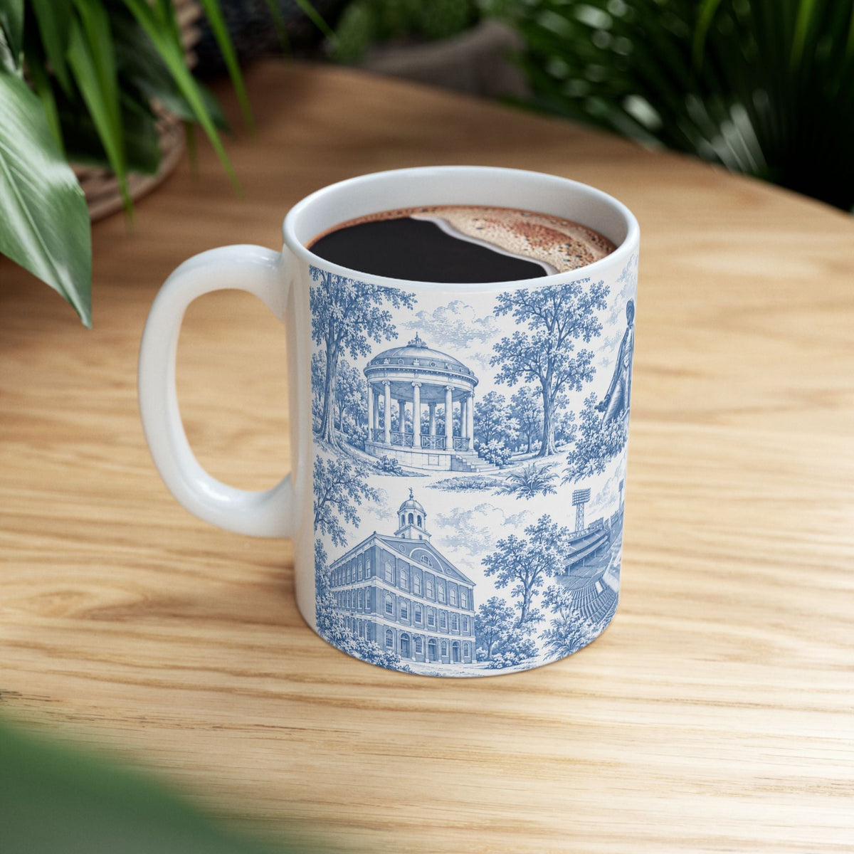 Boston Blue Toile de Jouy Ceramic Mug (11oz)