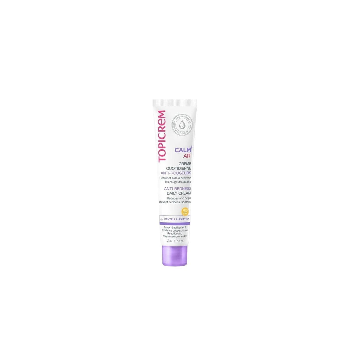 Topicrem Calm+ Anti Redness Sunscreen Cream SPF50 - Soothing Sensitive Skin with High UV Protection