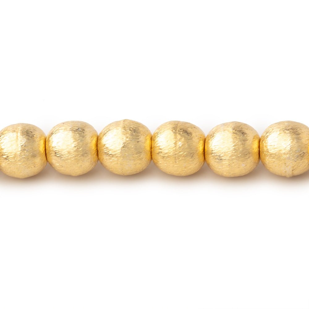 6mm Brushed Round Beads