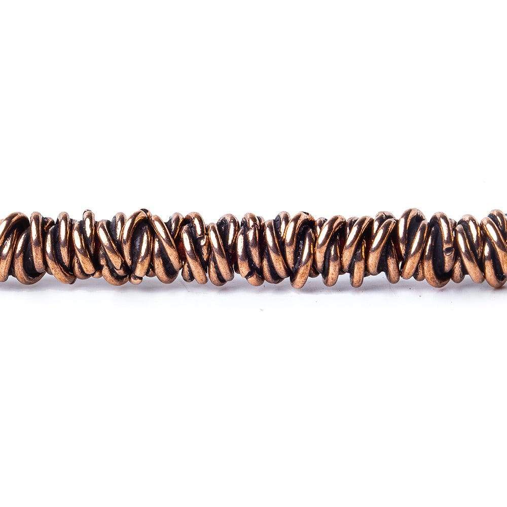 6mm Plain Mobius Large Hole Spacer Beads 8 inch 88 pieces