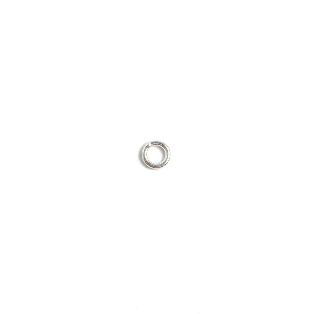 6mm Sterling Silver Soldered Plain Jump Ring Set of 25 pieces 16 gauge wire