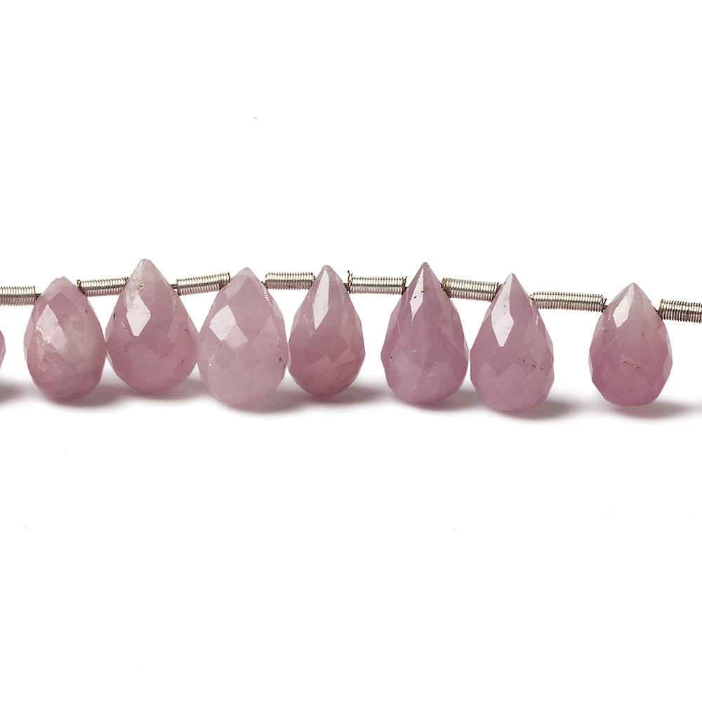 6x4-9x5mm Ruby tear drop beads 8 inch 35 pieces