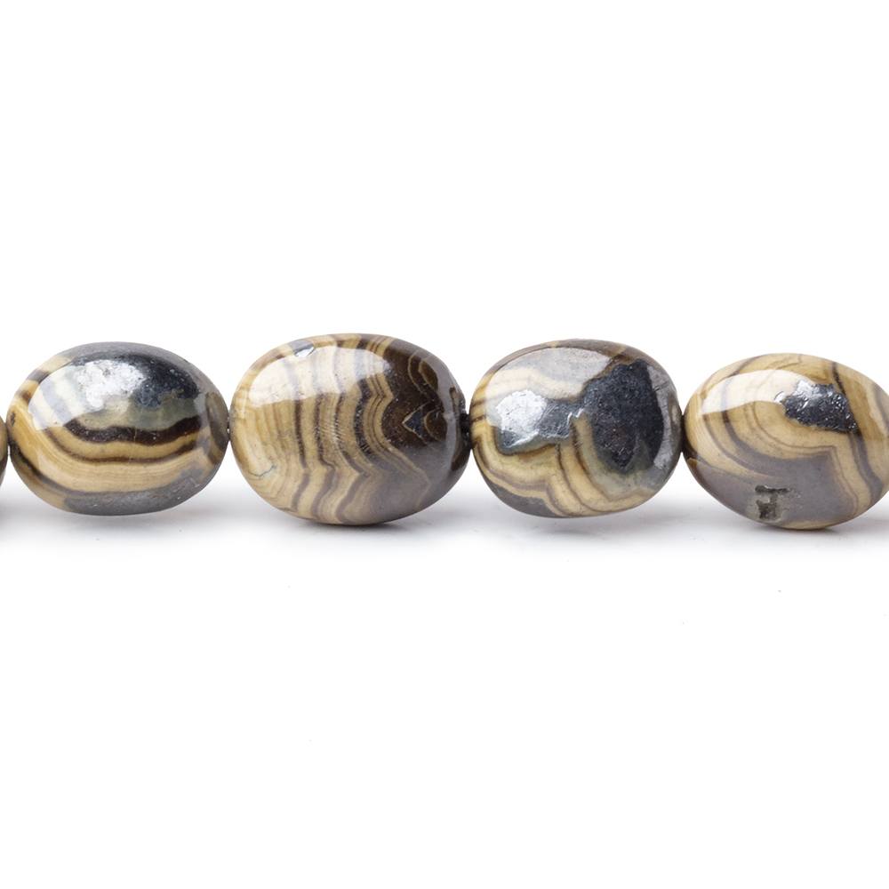 6x6-10x8mm Schalenblende Plain Nugget Beads 18 inch 54 pieces