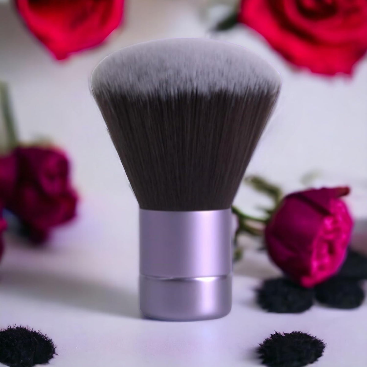 BevyGold Large Kabuki Powder Brush, Violet