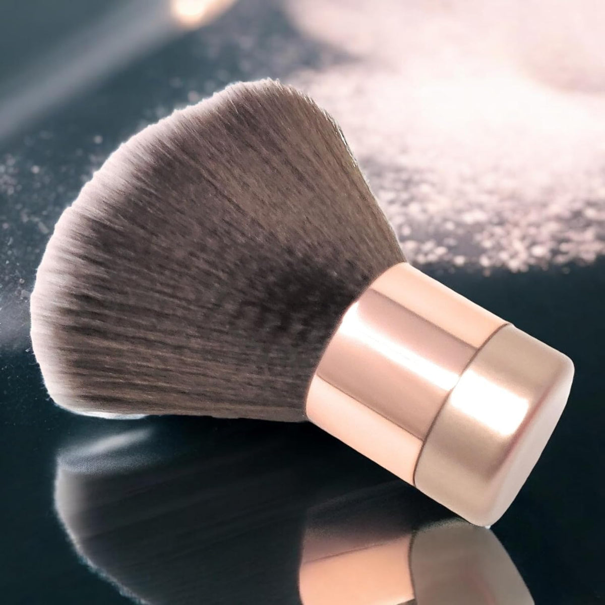 BevyGold Large Kabuki Powder Brush, Rosegold
