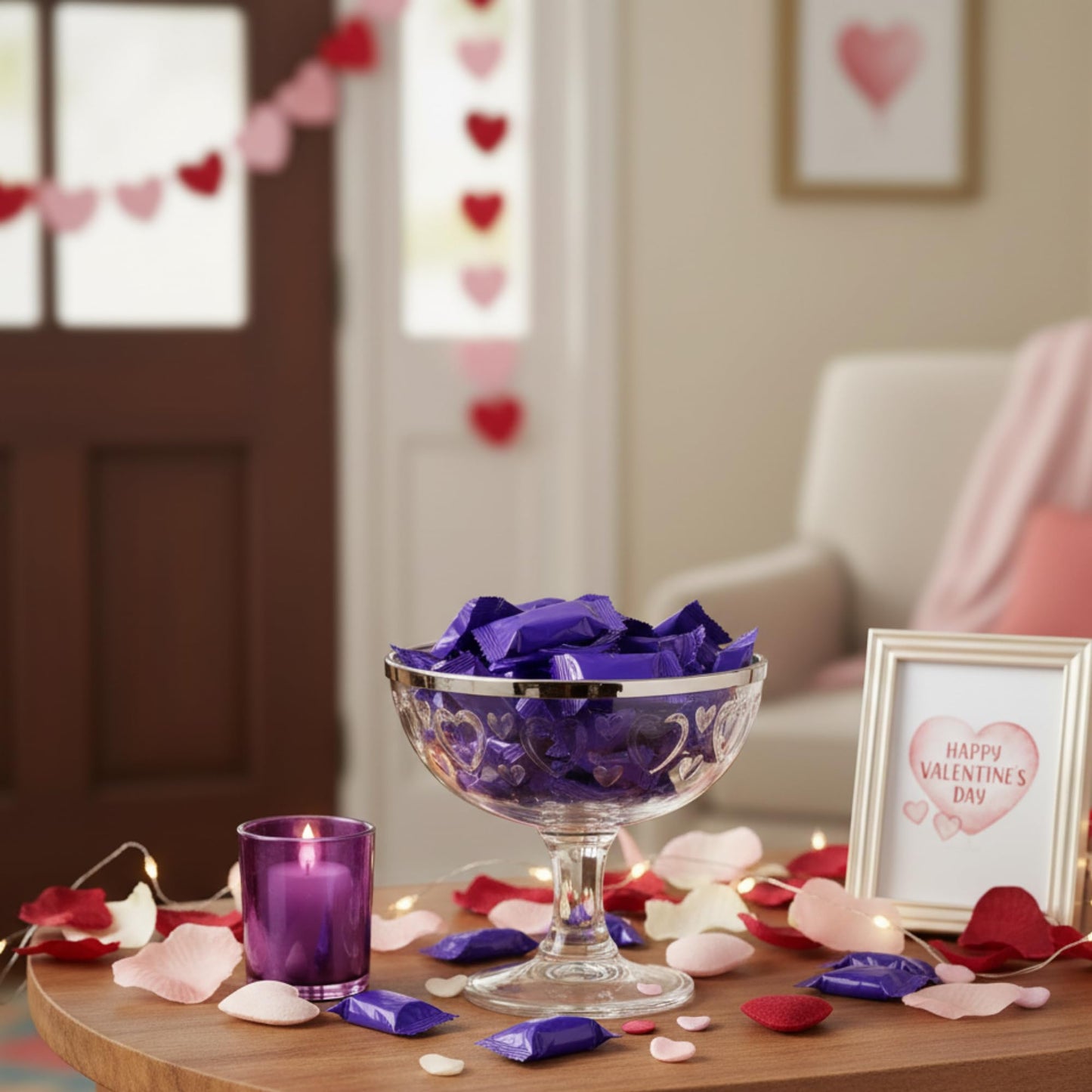 220ct Purple Buttermints Individually Wrapped – Bulk Soft Butter Mints for Weddings, Candy Buffets, Graduation, Baby Showers & Party Favors