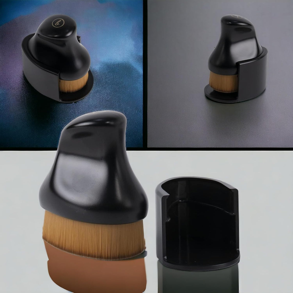 BevyGold Fiber Foundation Brush, Iron Shape