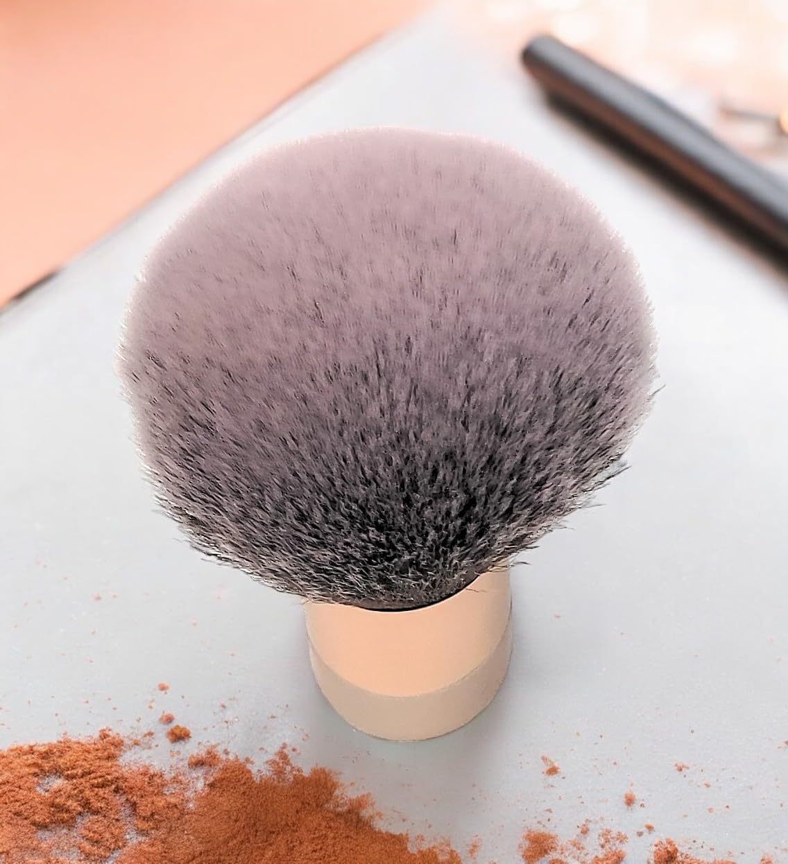 BevyGold Large Kabuki Powder Brush, Rosegold