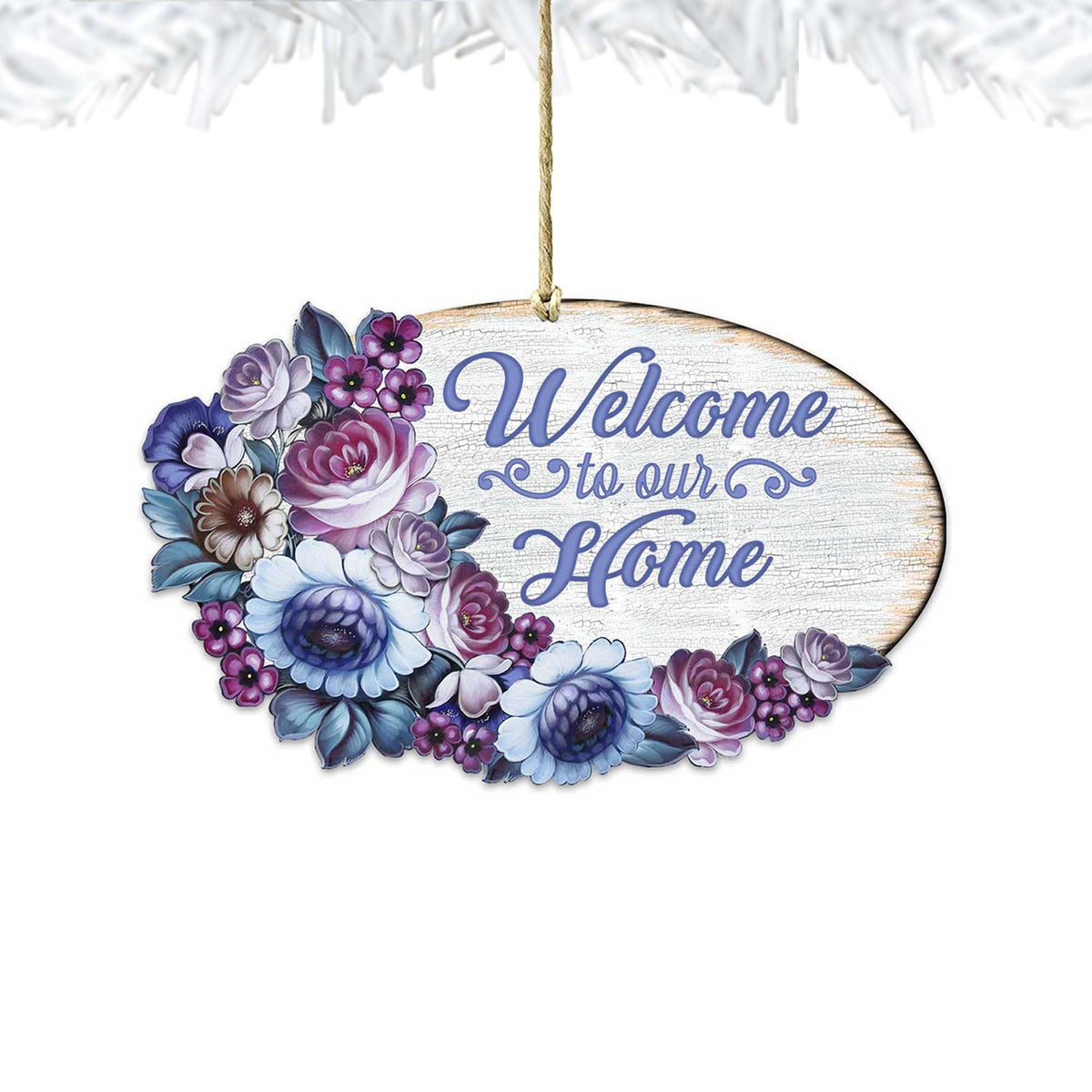 Welcome to Our Home Wreath Easter Wall Decor by G. DeBrekht - Easter Spring Decor - 8185311