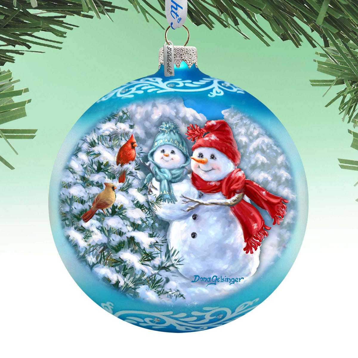 Christmas Tree Ornament Baby Snowman's First Winter by Gelsinger