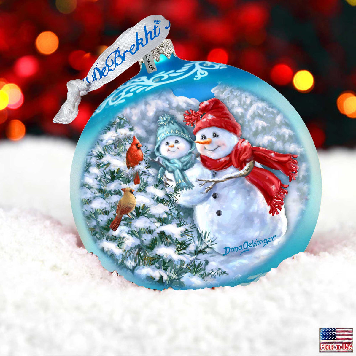 Christmas Tree Ornament Baby Snowman's First Winter by Gelsinger