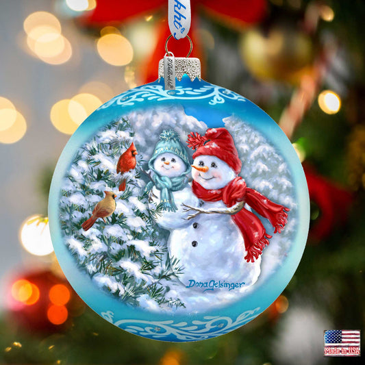 Christmas Tree Ornament Baby Snowman's First Winter by Gelsinger