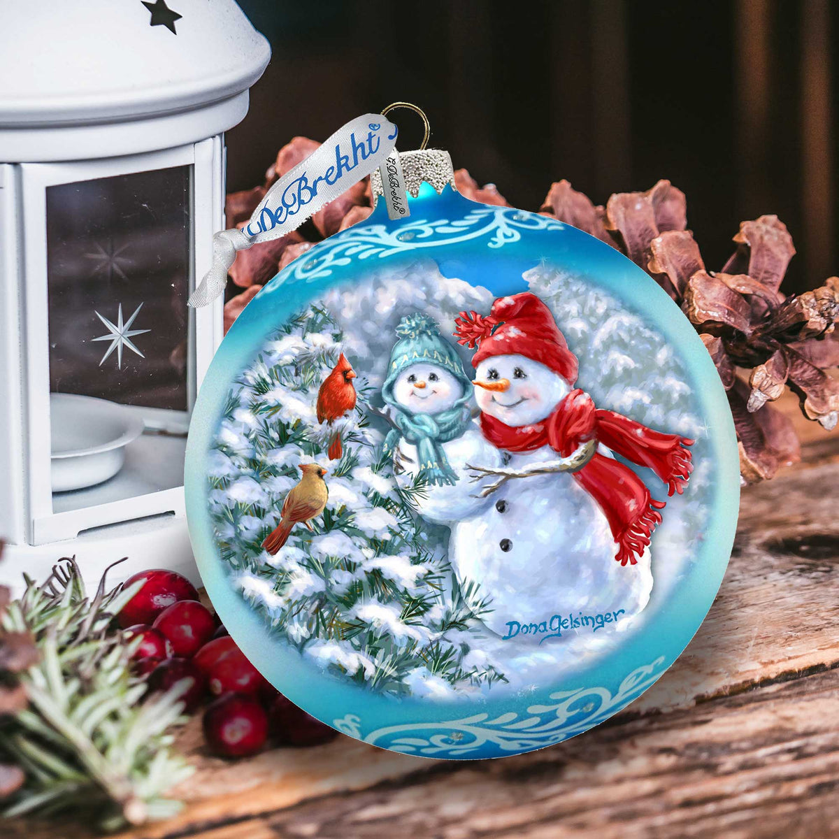 Christmas Tree Ornament Baby Snowman's First Winter by Gelsinger