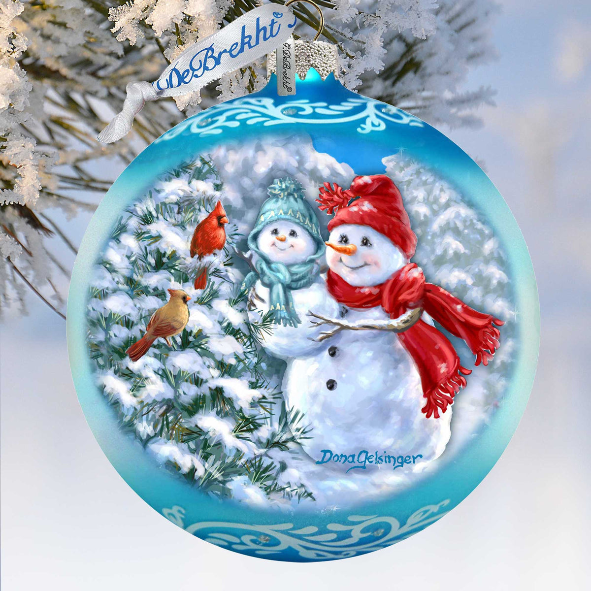 Christmas Tree Ornament Baby Snowman's First Winter by Gelsinger