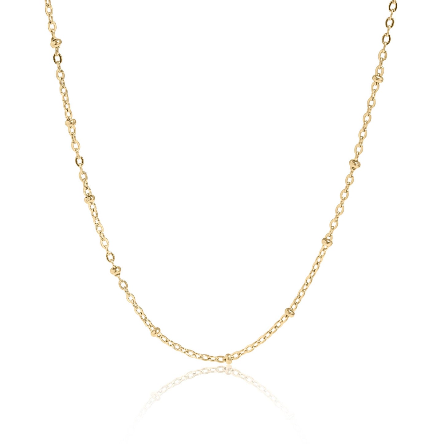 Collier chaîne satellite en acier inoxydable