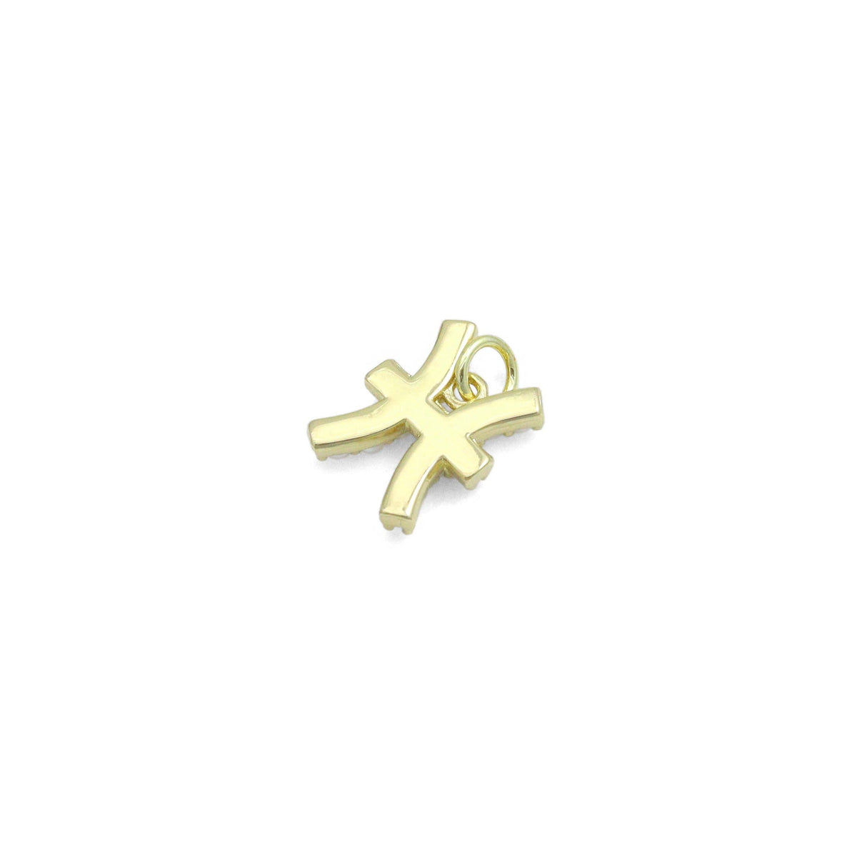 Gold White Pearl Zodiac Symbol Charm Pendant,Sku#A482