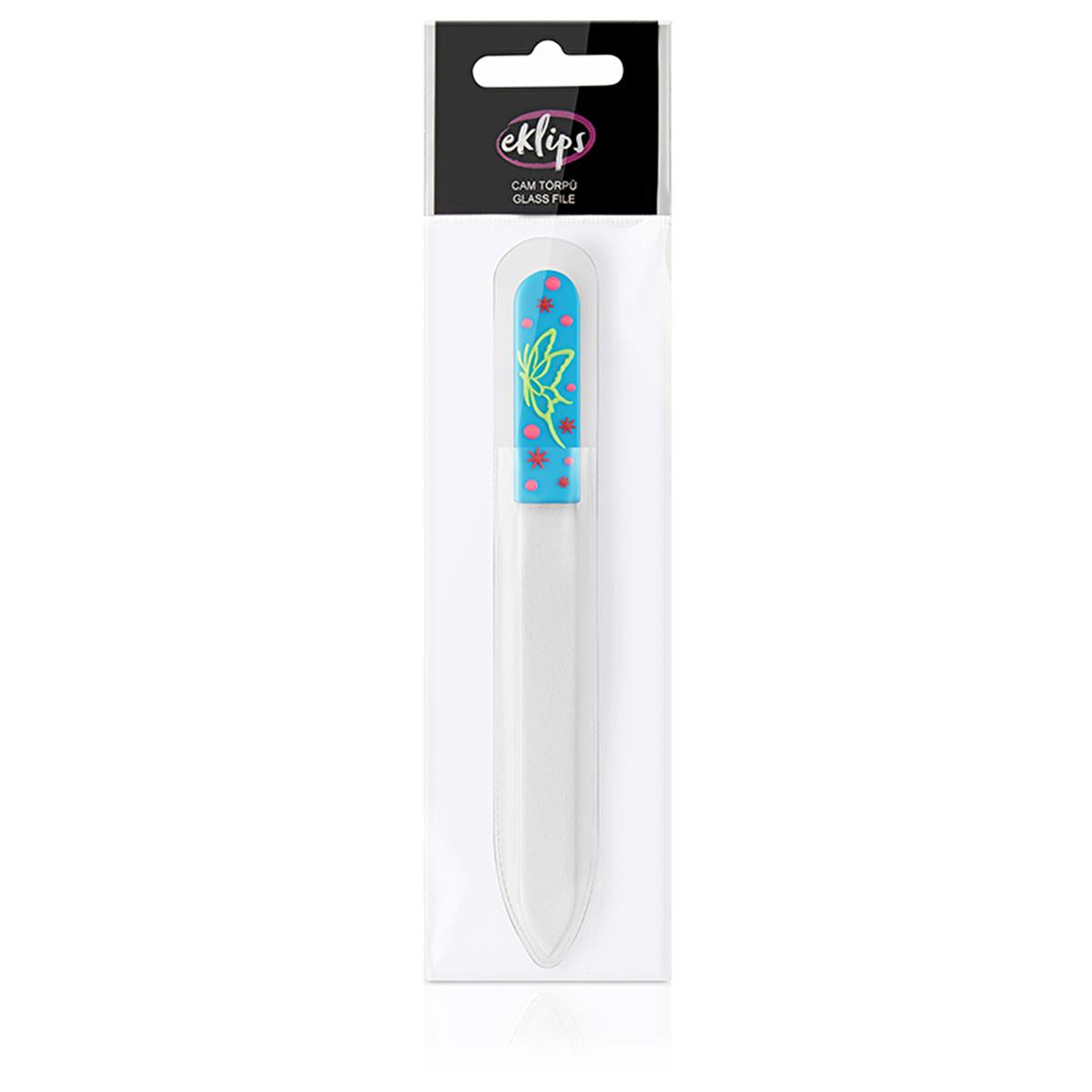 Eklips Glass Nail File AC84229S - Double-Sided Nail Care Tool for Gentle Shaping and Hygiene