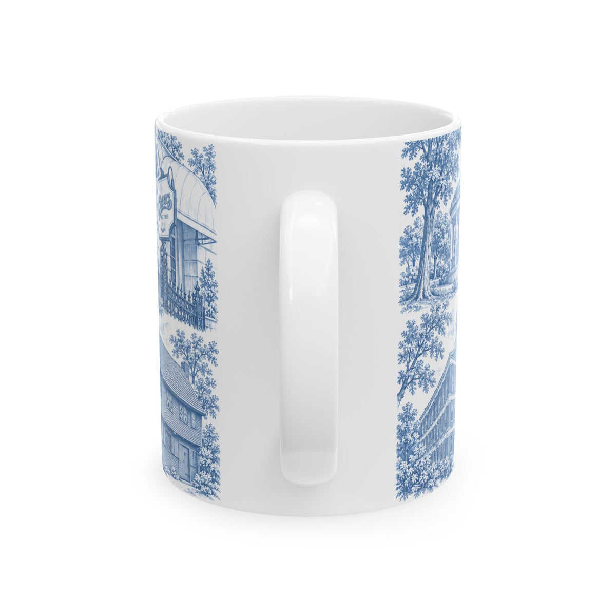 Boston Blue Toile de Jouy Ceramic Mug (11oz)