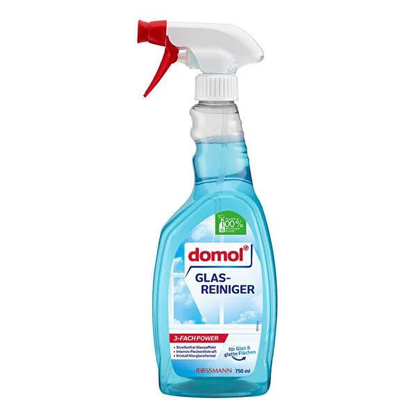 Domol Glass Surface Cleaner Spray - Streak-Free, Multi-Surface Cleaning Solution for Glass, Mirrors, and Plastic - Eco-Friendly Packaging, 25.4 fl oz