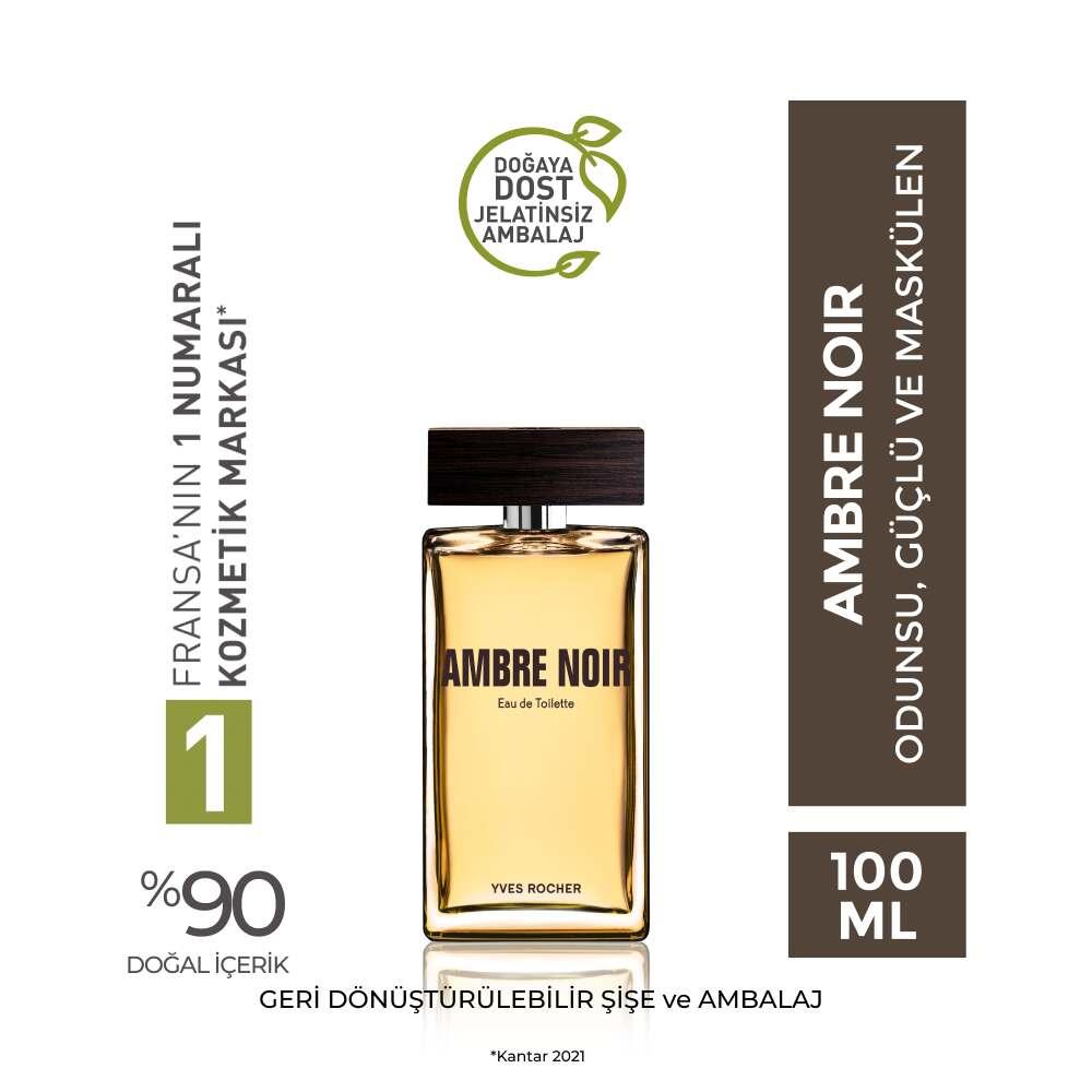 Ambre Noir Eau de Toilette (EDT) for Men - Natural, Masculine Fragrance with Eco-Friendly Packaging