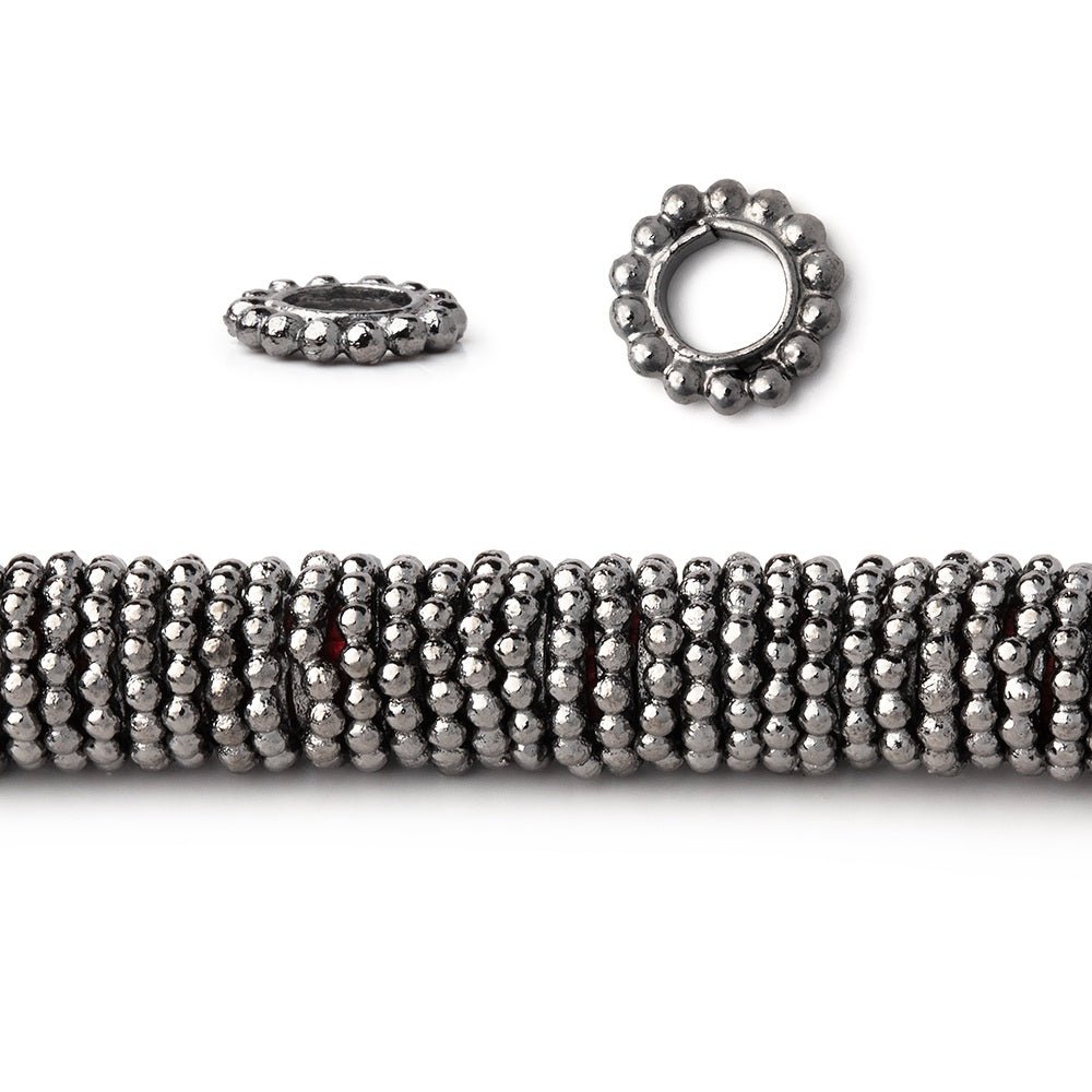7mm Daisy Spacers with 3.5mm Large Hole 8 inch 145 Beads
