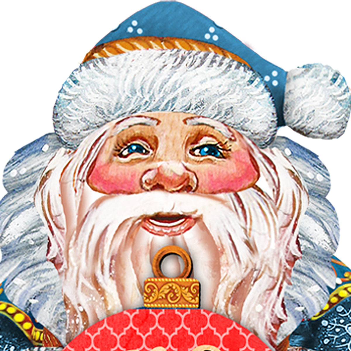 Custom Letter Monogram Santa Door Hanger by G. DeBrekht - Christmas Santa Snowman Décor - 8117810G-10H