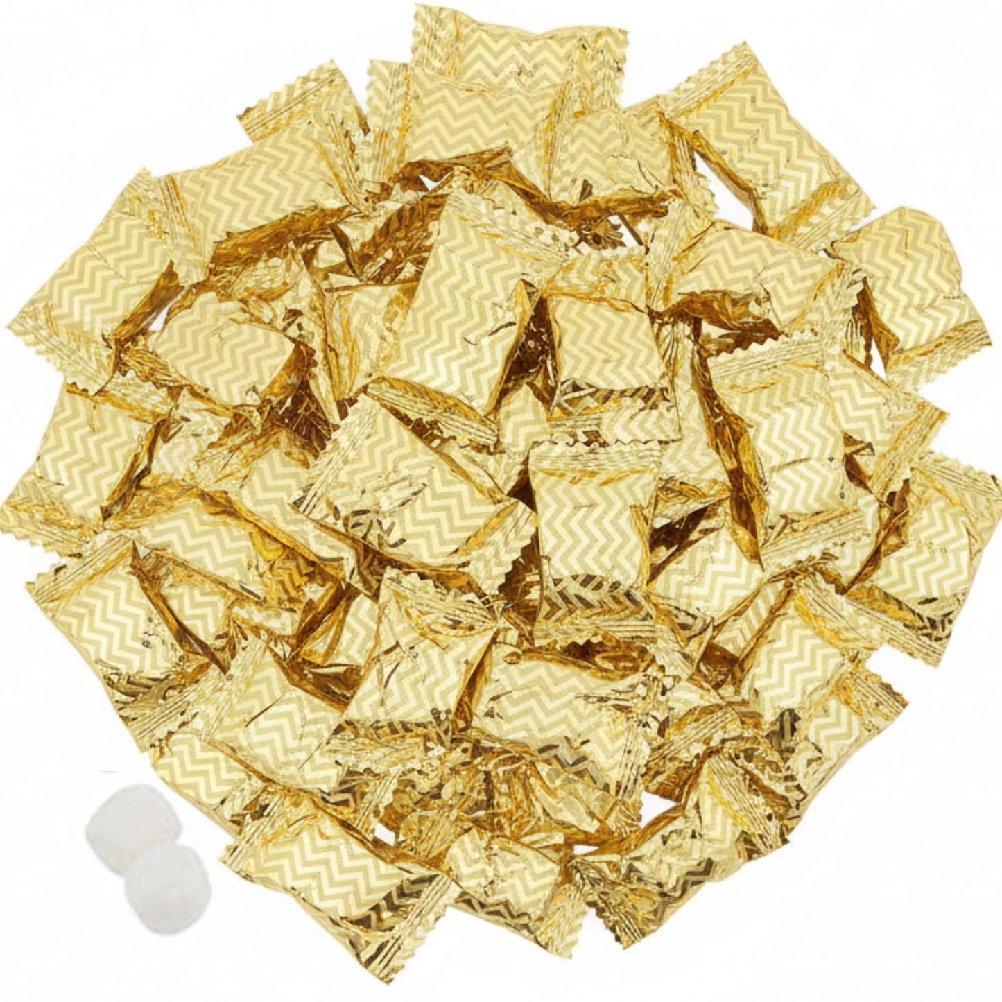220ct Gold Buttermints Individually Wrapped – Bulk Soft Butter Mints for Weddings, Candy Buffets, Baby Showers, Retirement & Elegant Party Favors