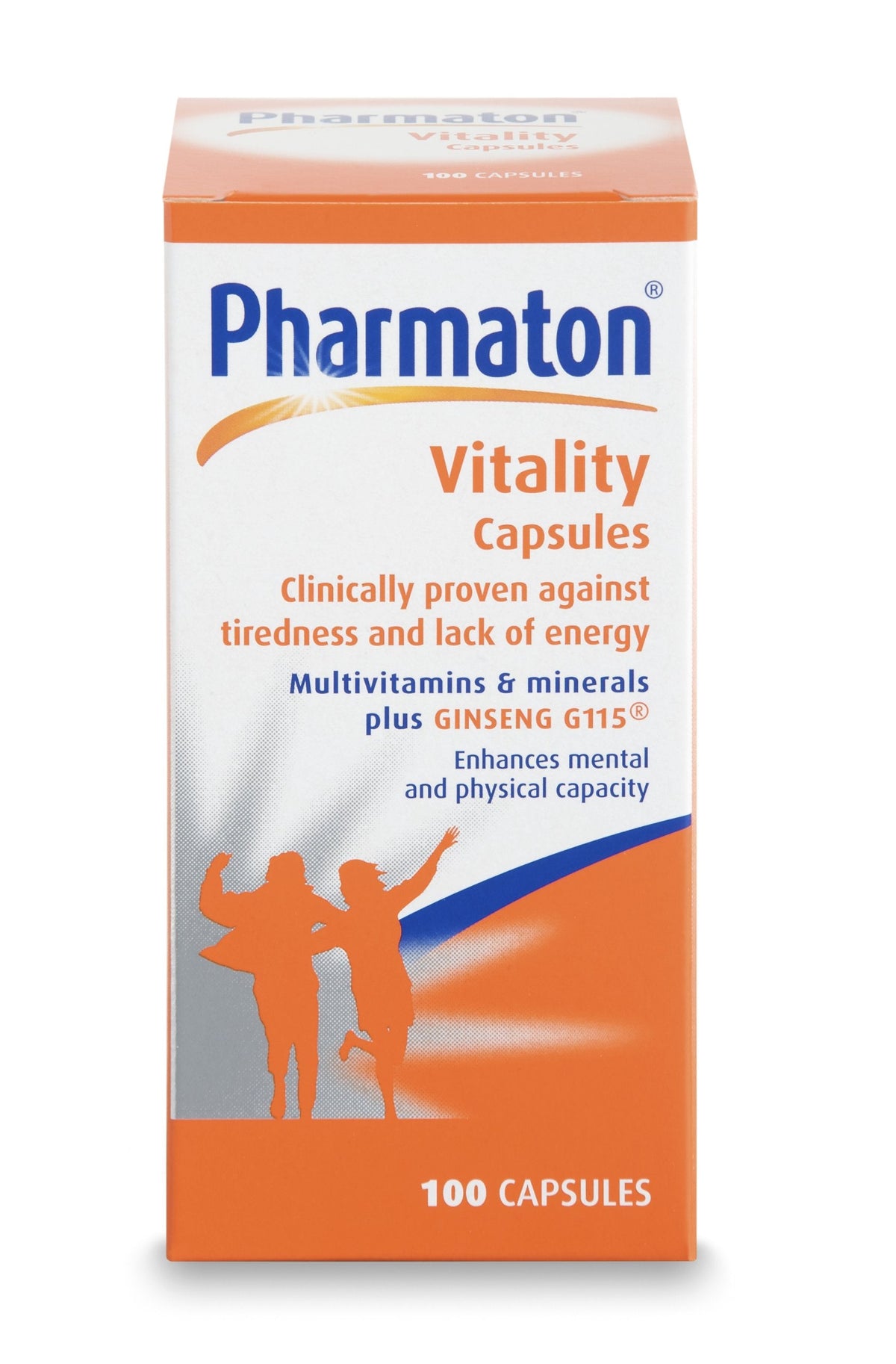Pharmaton Multivitamin Supplement with Ginseng for Energy Support - 100 Tablets