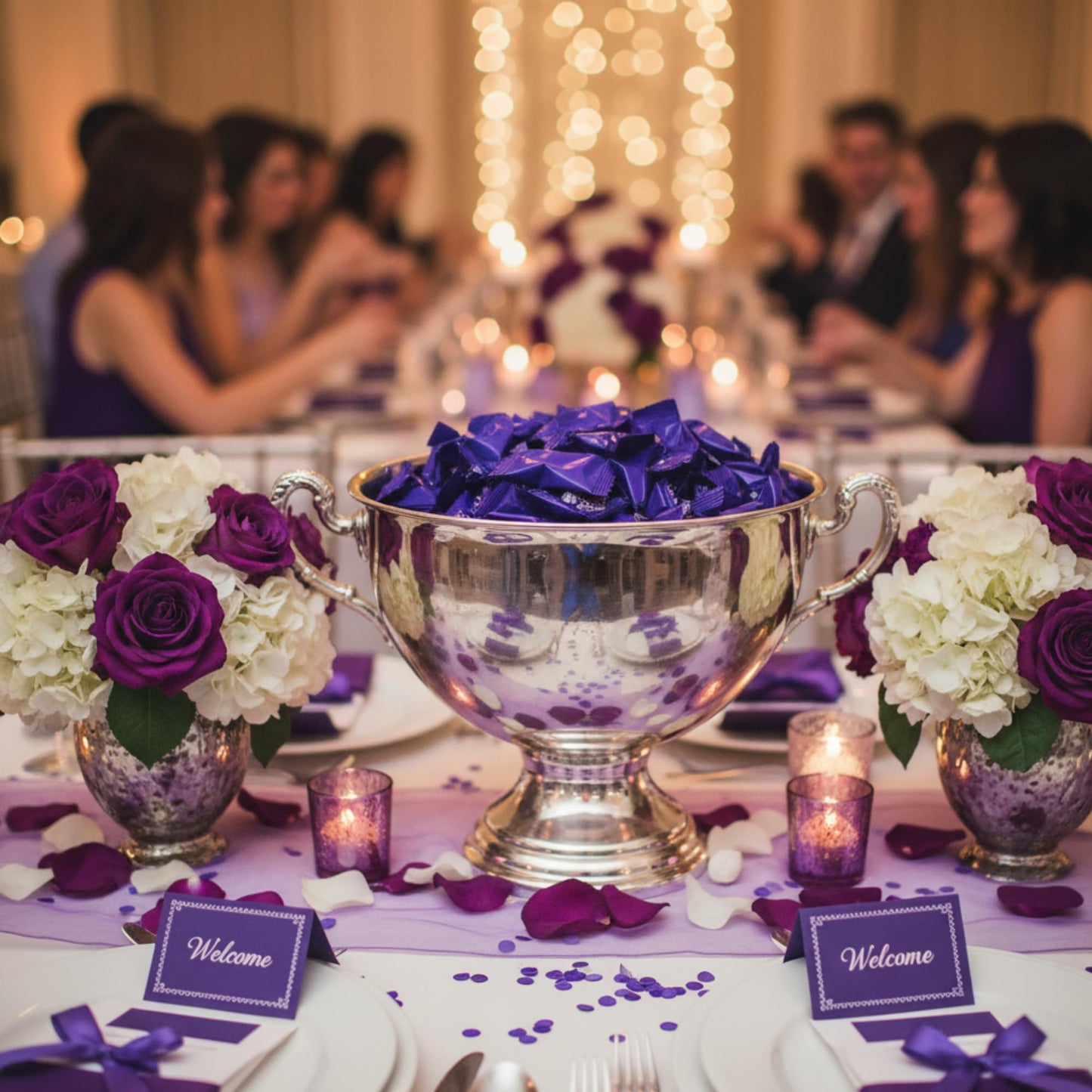 220ct Purple Buttermints Individually Wrapped – Bulk Soft Butter Mints for Weddings, Candy Buffets, Graduation, Baby Showers & Party Favors