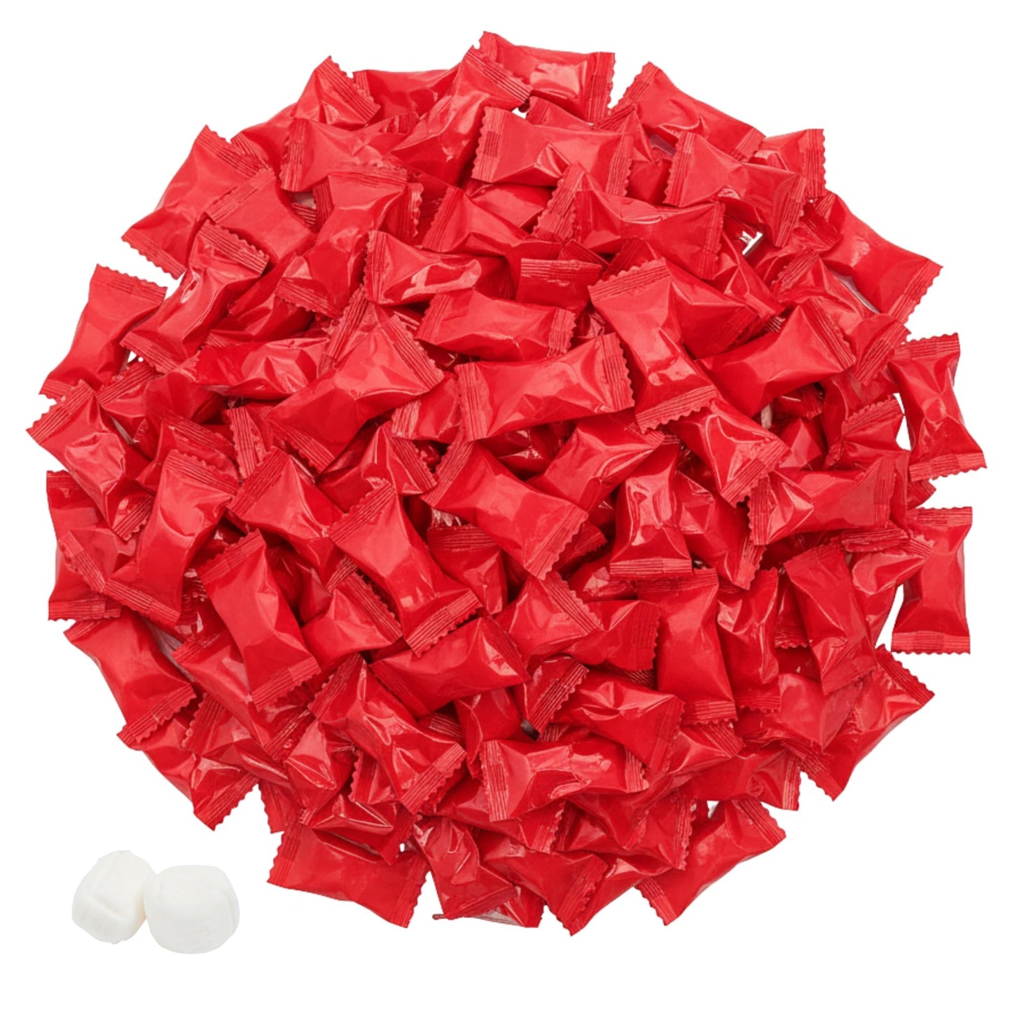 220ct Red Buttermints Individually Wrapped – Bulk Soft Butter Mints for Weddings, Valentine’s Day, Candy Buffets, Party Favors & Events