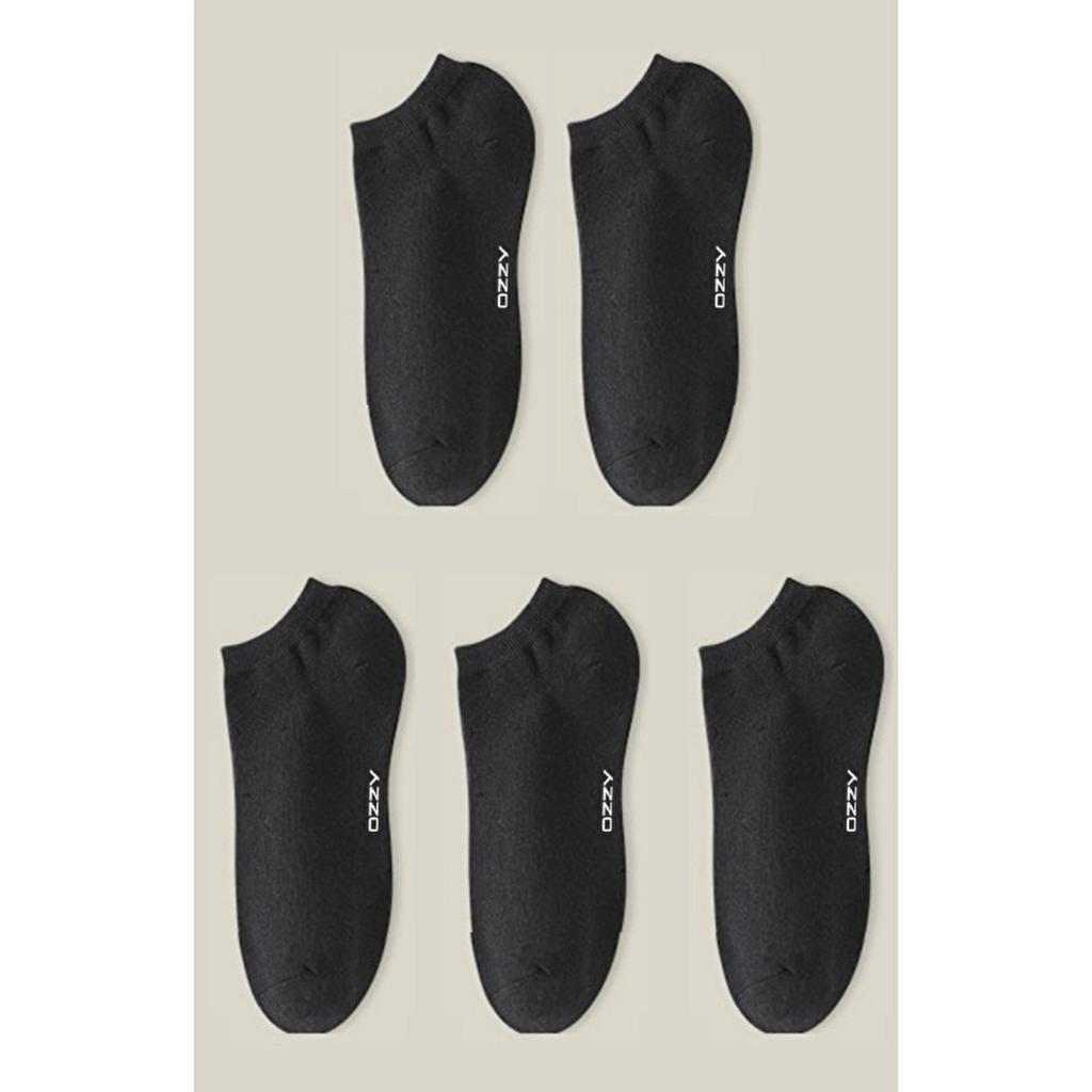 Ozzy Socks Men's Seamless Cotton No-Show Socks 5-Pack