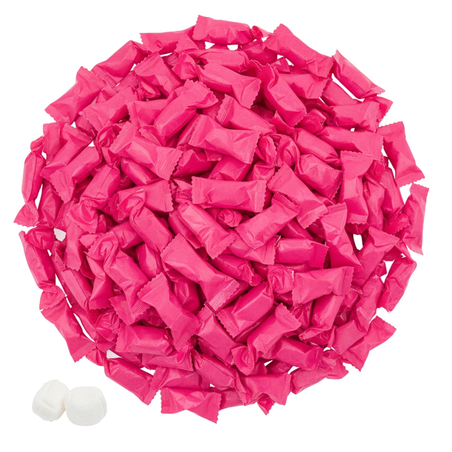 220ct Hot Pink Buttermints Individually Wrapped – Bulk Soft Butter Mints for Weddings, Baby Showers, Candy Buffets, Party Favors & Events
