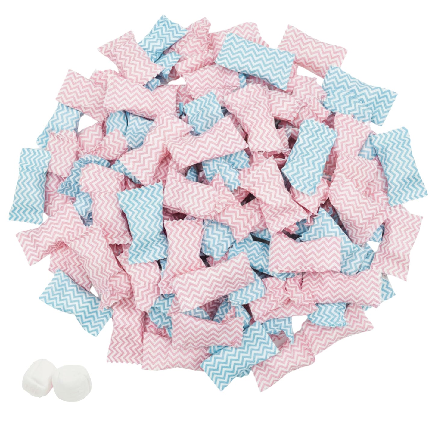 220ct Pink & Blue Buttermints Individually Wrapped – Gender Reveal Candy, Baby Shower Favors, Party Sweets & Candy Buffet Bulk