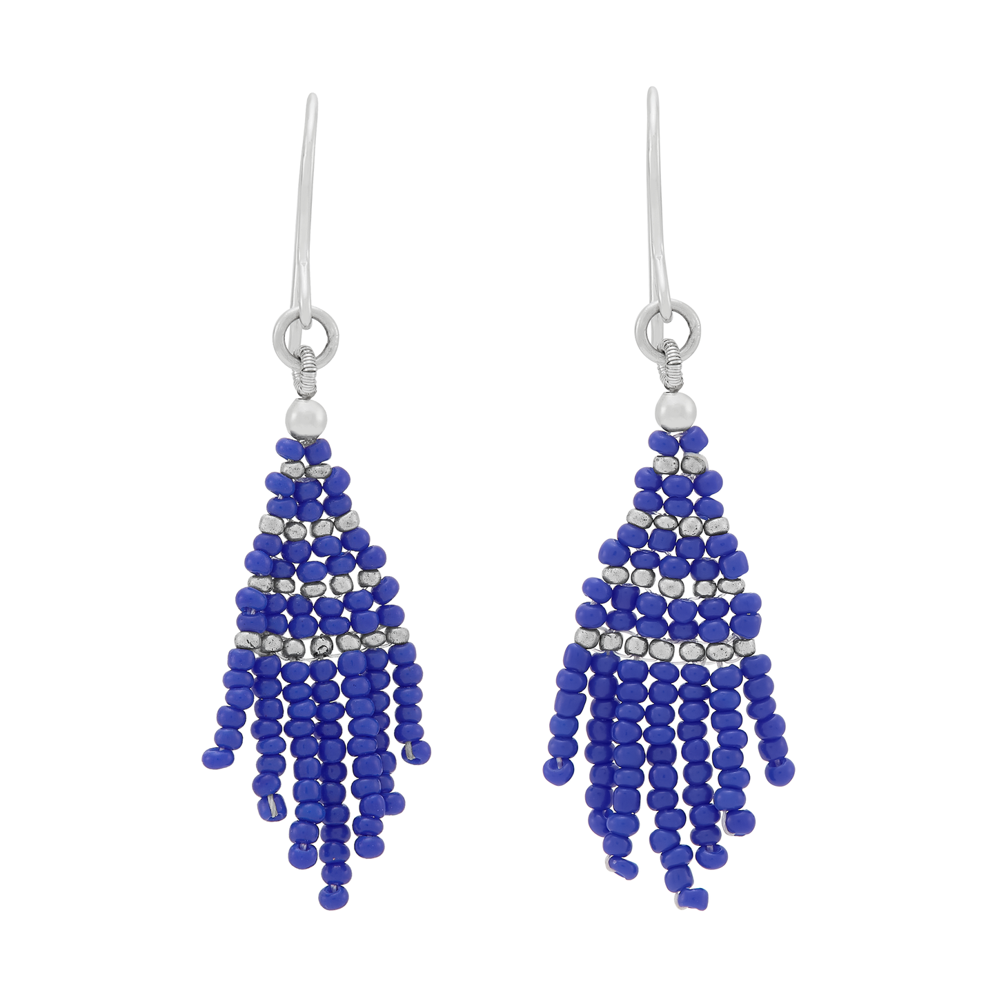 Silpada 'Endless Harmony' Sterling Silver Seed Bead Drop Earrings