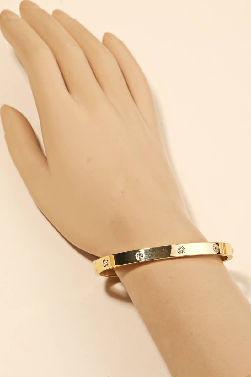 Bracelet jonc strass Anarchy Street