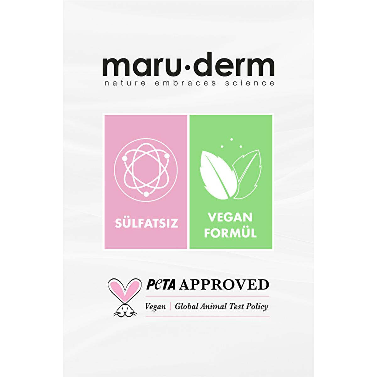 Maruderm Sulfate-Free Shampoo with Argan Oil & Coconut Oil for Damaged Hair - 13.53 fl oz