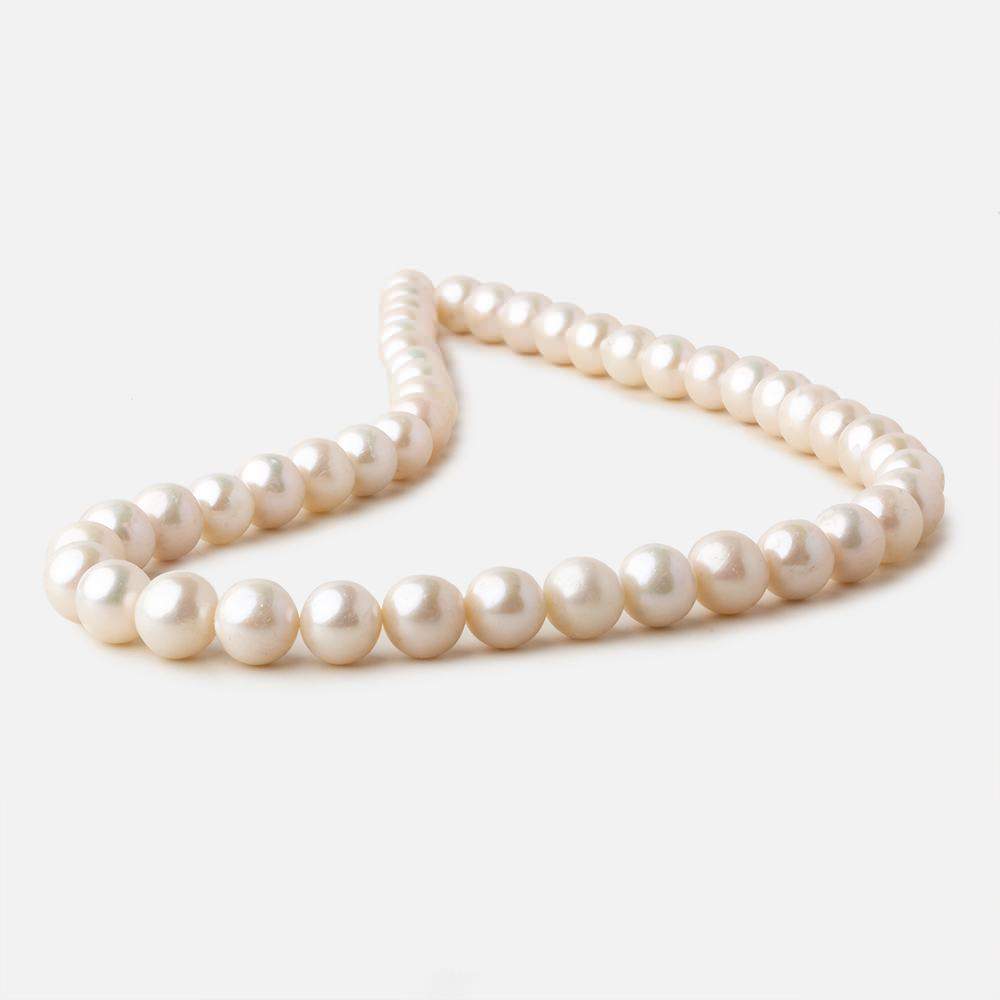 8-8.5mm Off White Off Round freshwater pearls 16 inch 50 pieces